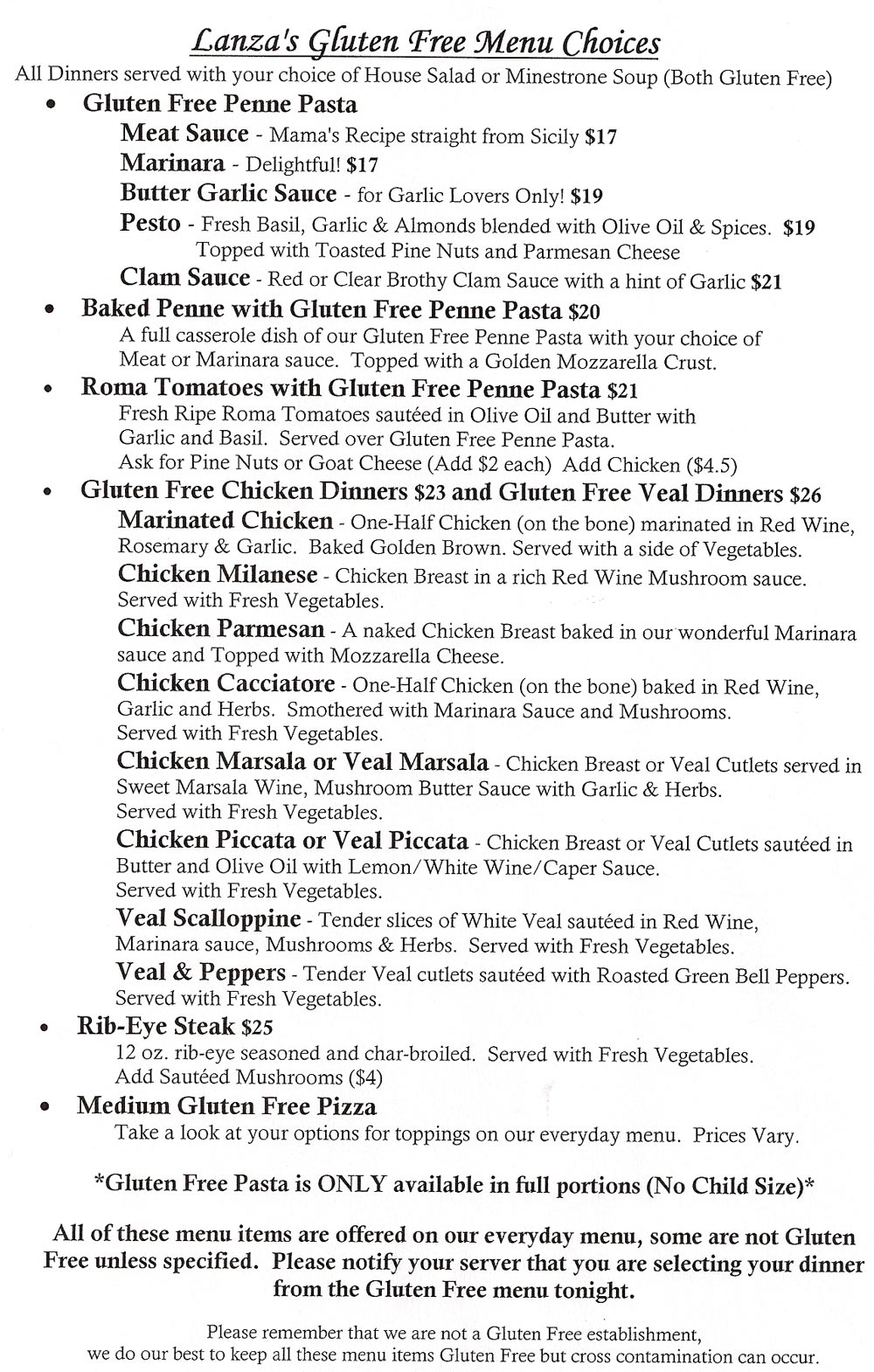 Lanza's Restaurant Fine Italian Food and Spirits Kings Beach, Lake Tahoe